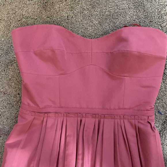 J Crew Mauve Pink Strapless Dress Sz 2 - Picture 2 of 5